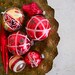 Vintage Christmas Ornaments - Red and Gold Mercury Glass Mixed Lot