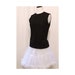 Twiggy Black Majorette Top/ Audrey Hepburn / Sleeveless / Mad Men Era Military Inspired Vest