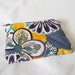 Flower pouch - Small zippered Cosmetic bag - Handmade clutch wallet