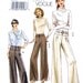 Wide Pants & Belt Sewing Pattern Vogue 8457 UNCUT OOP Size 6 8 10 12