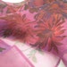 Ladies Scarf in wine and violet hues, Ralph Lauren designer scarf or handkerchief