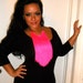 Fringe chain necklace ...HOT NEON PINK...