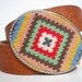 Needlepoint Granny Square Inspired Belt Buckle