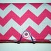 COUPON Organizer / holder / keeper - Pink Chevron Zig Zag