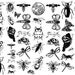 Enamel Decals in Black for Glass Fusing or Ceramic Applications (enamelbugs)