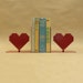 8 Bit Heart Metal Art Bookends - Free USA Shipping
