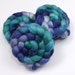BFL Wool/ Silk Roving (75/25) - Hand Painted Felting or Spinning Fiber
