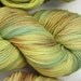 Jackrabbit 4oz hand dyed sock yarn fingering weight, 2ply superwash merino, 114g: Silver Birch 2