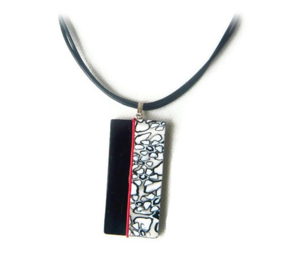 Black and White Monochrome Pendant by Lottie Of London