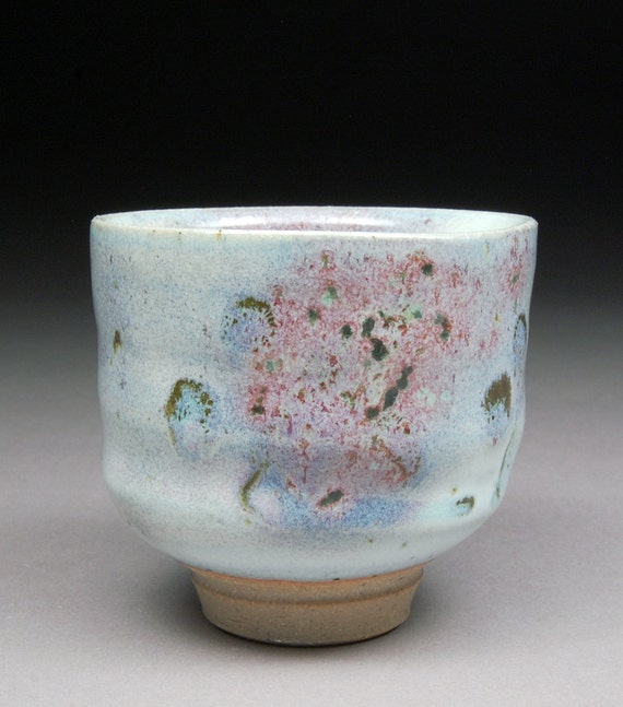 Handmade Yunomi Tea Cup glazed with Nuka and Wood Ash by shyrabbit