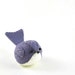 Embroidered Felt Bird in Plum Purple
