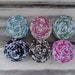 Classic damask fabric rosettes