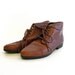 Lace Up Brown Leather Ankle Boots - Size 7.5