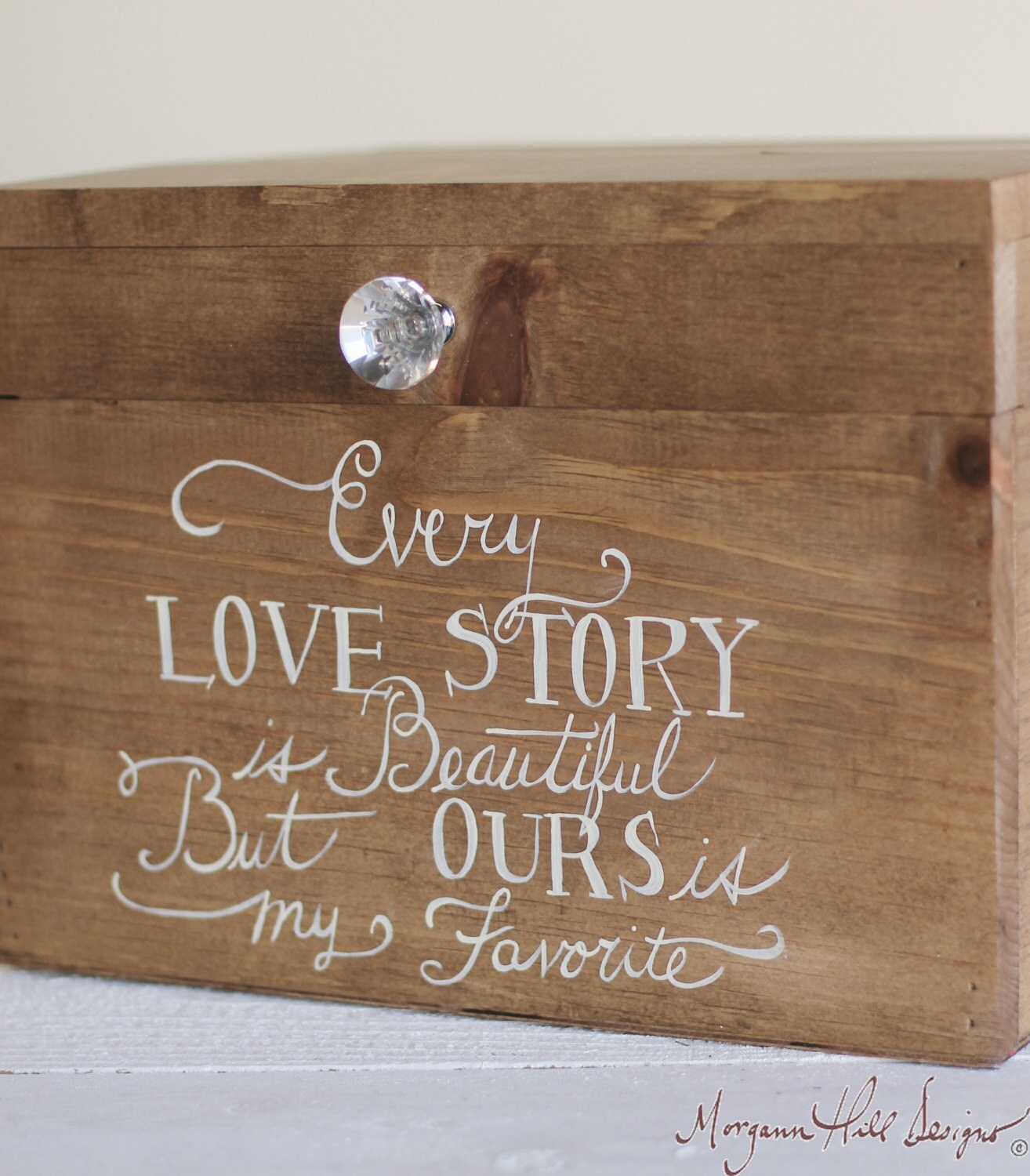 Wedding Card Box Rustic County Barn Love Story By Braggingbags