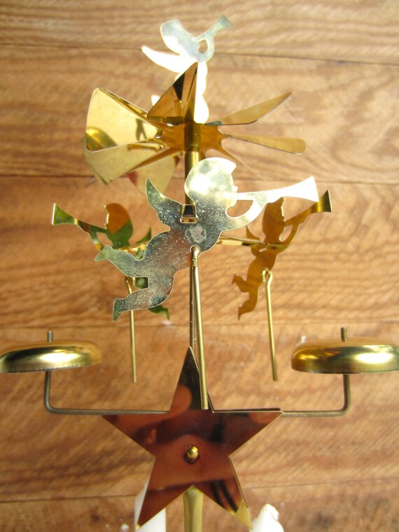 Vintage Swedish Angel Chimes Party Chimes with Box of Candles