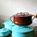 Vintage Dansk Kobenstyle Enamel Cookware IHQ Enameled Jens Quistgaard Dutch Oven Brown Sale