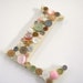 Vintage Button Initial wall hanging, medium, L