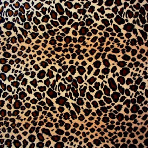 Leopard Print Velvet Fabric 5 x 31