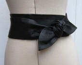 Items similar to Oak brown leather cinch petal wrap belt on Etsy