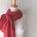 Red Rose Jersey Scarf Ruffled Fall and Winter Fashion