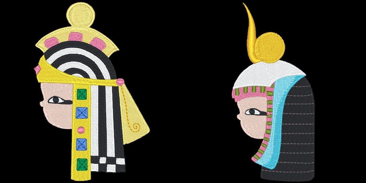 EGYPTIAN QUEEN 20 Machine Embroidery Designs Instant