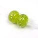 Handmade lampwork beads - Veiled Lime - silver wire, glass beads, earring beads,