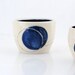 Noodle bowl minimal in white and royal blue