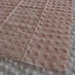 Vintage Chenille, pale peach popcorn, 16" x 17" fabric piece