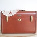Vintage Samsonite Leather Train Case STYLE 4912 by Shwayder Bros / Mahogany