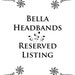 Reserved for tarastep - Skinny Headband Solid Black w/ Black Bow