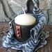 RESERVED for PatMcWhorter - Mystic Robe Incense Burner / Votive Candle Holder White