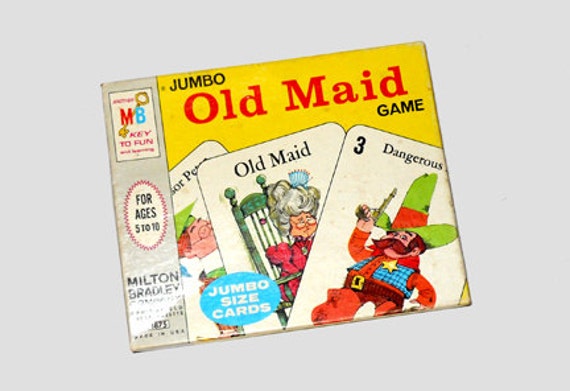 Vintage Old Maid Old Maid Game Games Milton by NewYorkMarketplace