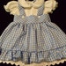 Girls Dorothy Wizard of Oz Inspired Blue Gingham Costume Party Dress Size 4