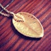 Vtg. 70's Gold Leaf necklace