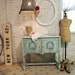 Painted Cottage Chic Shabby Romantic Aqua Server / Buffet