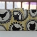 Sale! Wallet clutch womens Custom fabric chicken cameos in yellow vegan