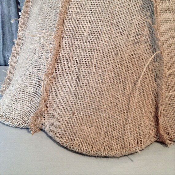 Light Burlap Petal Lampshade
