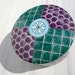 Vintage Trinket Box Teal and Purple By Ashibi