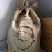 Burlap Hessian Santa Christmas present sack