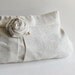 Linen Wedding Clutch - Bridesmaid Gift - Fall Wedding