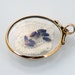 Antique Glass Locket 9ct. Gold Frame, Edwardian Gold Locket / Photo Pendant / Double Sided Glass