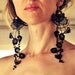 Last ones Lace earrings/ Black lace earrings/ Floral earrings/ Long earrings/ under 25/ rusteam epl redteam / Lace fashion