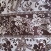 10 yrds Hawaiian Fabric vintage Brown FLORAL Print