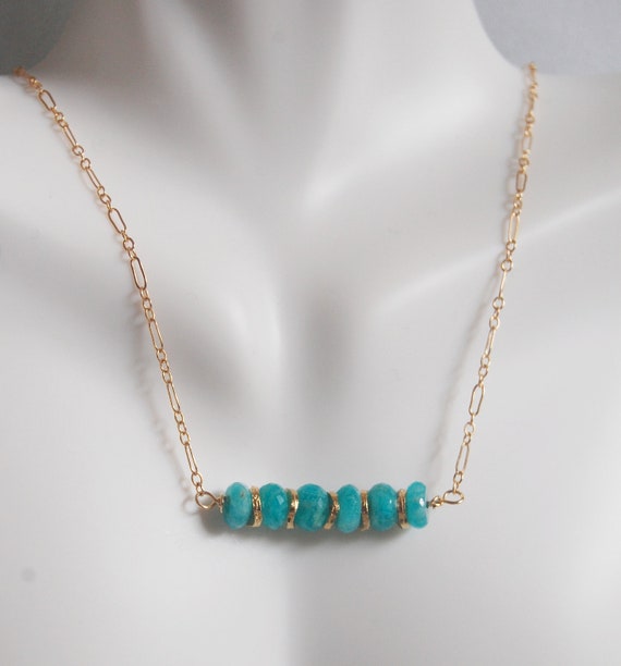 Brazilian Amazonite Necklace Gemstone Amazonite necklace