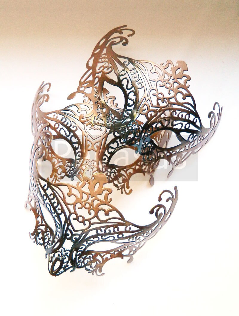 Steampunk Bronze Masquerade Mask base 1 Mask Ballroom