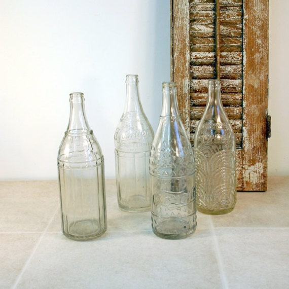 Art Deco Soda Bottles / Vintage Soda Bottles from Canada