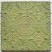 2'x2' Antique Ceiling Tin Tile Circa 1910. Mint Green FRAMED Ready to Hang. Great for magnet board as well.