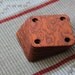 10 Dark- brown birdseye tablet weaving cards. Ancient medieval viking art weaving loom craft work SCA