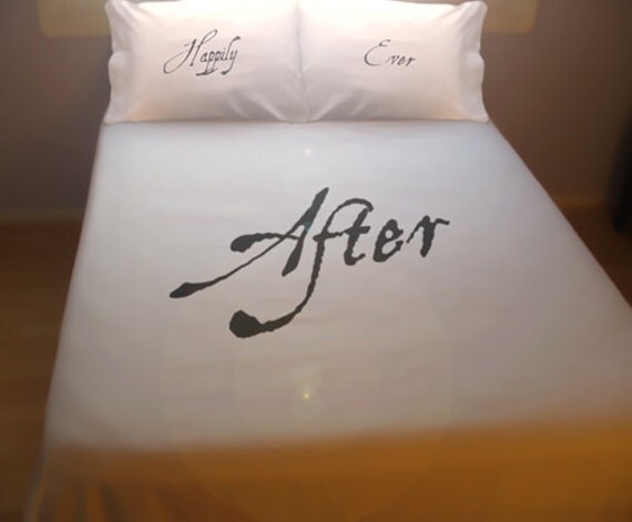 Happily Ever After Duvet Cover Set Bedding Comforter Fairytale Happily Ever After Duvet Cover Set Bedding Comforter Fairytale End Love Romance Romantic Novelty Unique Twin