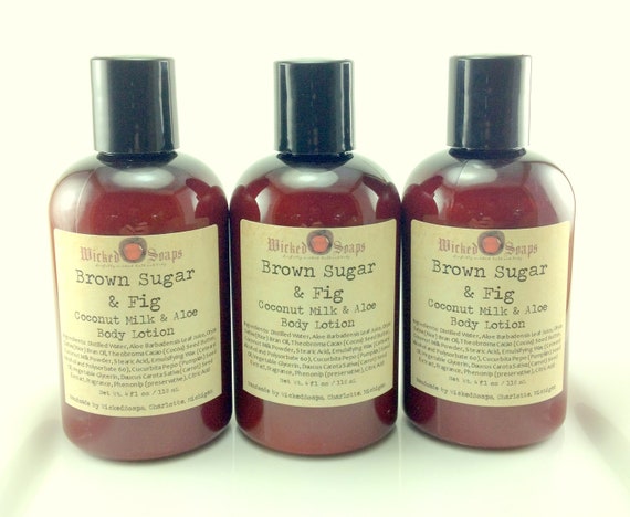 Brown Sugar and Fig Lotion Coconut Milk and Aloe Body Lotion